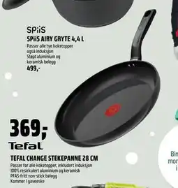 Coop Obs TEFAL CHANGE STEKEPANNE 28 CM, NOK 369 tilbud
