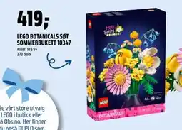Coop Obs LEGO BOTANICALS SØT SOMMERBUKETT 10347, NOK 419 tilbud