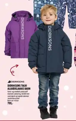 Coop Obs DIDRIKSONS TALVI ALLVÆRSJAKKE BARN, NOK 799 tilbud