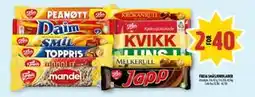 Coop Prix FREIA SMÅSJOKOLADER, NOK 40 tilbud