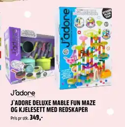 Coop Obs J`ADORE DELUXE MABLE FUN MAZE OG KJELESETT MED REDSKAPER, NOK 349 tilbud