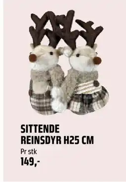Coop Obs SITTENDE REINSDYR H25 CM, NOK 149 tilbud