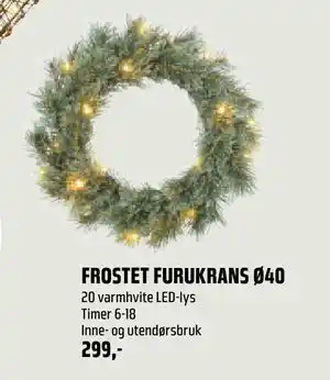 Coop Obs FROSTET FURUKRANS Ø40, NOK 299 tilbud