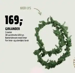 Coop Obs GIRLANDER, NOK 169 tilbud