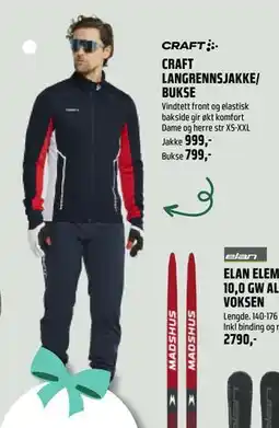 Coop Obs CRAFT LANGRENNSJAKKE/ BUKSE tilbud