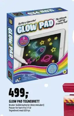 Coop Obs GLOW PAD TEGNEBRETT, NOK 499 tilbud