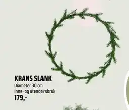 Coop Obs KRANS SLANK, NOK 179 tilbud