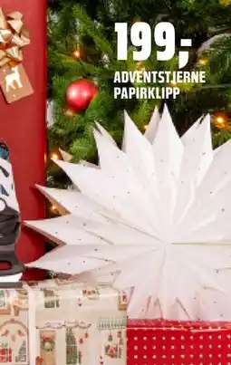 Coop Obs ADVENTSTJERNE PAPIRKLIPP, NOK 199 tilbud