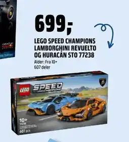 Coop Obs LEGO SPEED CHAMPIONS LAMBORGHINI REVUELTO OG HURACÁN STO 77238, NOK 699 tilbud