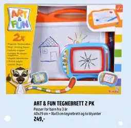 Coop Obs ART & FUN TEGNEBRETT 2 PK, NOK 249 tilbud