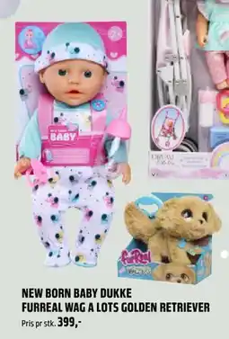 Coop Obs NEW BORN BABY DUKKE FURREAL WAG A LOTS GOLDEN RETRIEVER, NOK 399 tilbud