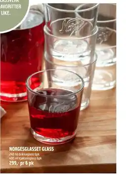 Coop Obs NORGESGLASSET GLASS, NOK 299 tilbud