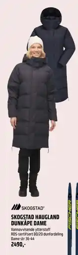 Coop Obs SKOGSTAD HAUGLAND DUNKÅPE DAME, NOK 2490 tilbud