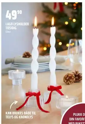 Coop Obs LAGO LYSHOLDER TOSIDIG, NOK 49.9 tilbud