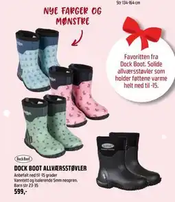 Coop Obs DOCK BOOT ALLVÆRSSTØVLER, NOK 599 tilbud
