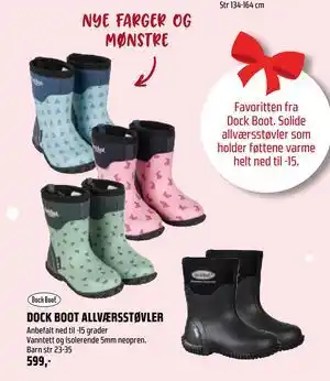 Coop Obs DOCK BOOT ALLVÆRSSTØVLER, NOK 599 tilbud