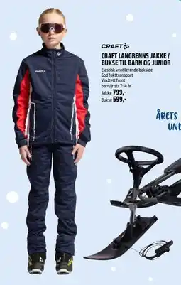 Coop Obs CRAFT LANGRENNS JAKKE / BUKSE TIL BARN OG JUNIOR tilbud