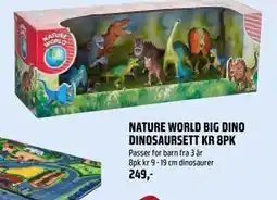 Coop Obs NATURE WORLD BIG DINO DINOSAURSETT KR 8PK, NOK 249 tilbud