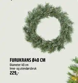 Coop Obs FURUKRANS Ø40 CM, NOK 229 tilbud