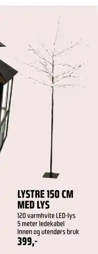 Coop Obs LYSTRE 150 CM MED LYS, NOK 399 tilbud