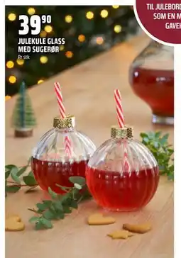 Coop Obs JULEKULE GLASS MED SUGERØR, NOK 39.9 tilbud