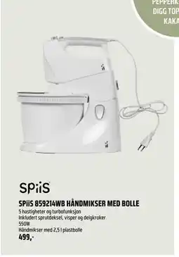 Coop Obs SPiiS 859214WB HÅNDMIKSER MED BOLLE, NOK 499 tilbud