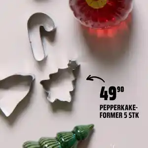 Coop Obs PEPPERKAKEFORMER 5 STK, NOK 49.9 tilbud