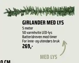 Coop Obs GIRLANDER MED LYS, NOK 269 tilbud