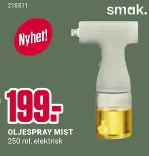 Europris OLJESPRAY MIST, NOK 199 tilbud