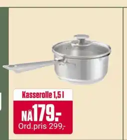 Europris Kasserolle 1,5 l, NOK 179 tilbud