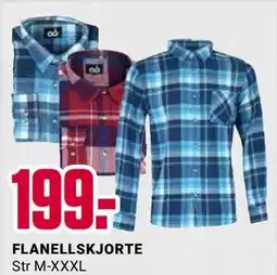 Europris FLANELLSKJORTE, NOK 199 tilbud