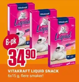 Europris VITAKRAFT LIQUID SNACK, NOK 34.9 tilbud