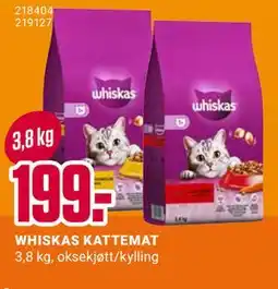 Europris WHISKAS KATTEMAT, NOK 199 tilbud