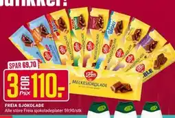 Europris FREIA SJOKOLADE, NOK 110 tilbud