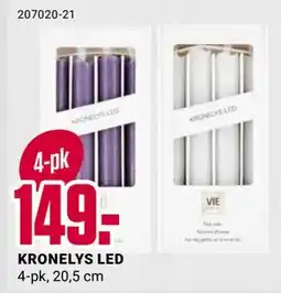 Europris KRONELYS LED, NOK 149 tilbud