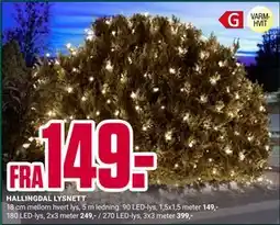Europris HALLINGDAL LYSNETT tilbud