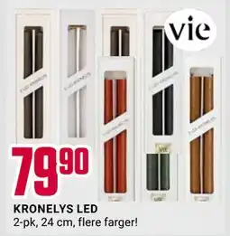 Europris KRONELYS LED, NOK 79.9 tilbud