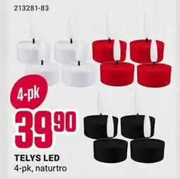 Europris TELYS LED, NOK 39.9 tilbud