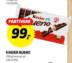 Bunnpris Kinder Bueno, NOK 99 tilbud