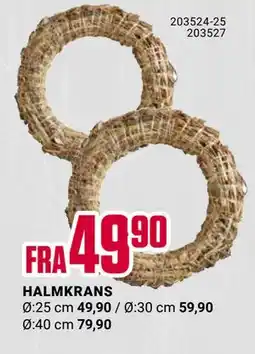 Europris HALMKRANS tilbud