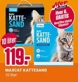 Europris MAXCAT KATTESAND, NOK 119 tilbud