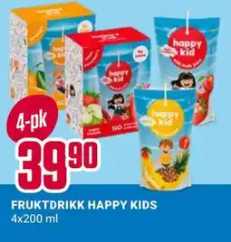 Europris FRUKTDRIKK HAPPY KIDS, NOK 39.9 tilbud
