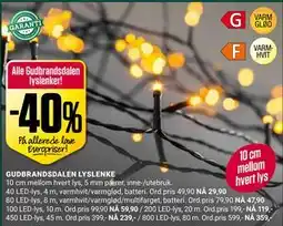 Europris GUDBRANDSDALEN LYSLENKE tilbud