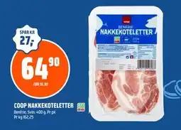 Coop Obs COOP NAKKEKOTELETTER, NOK 64.9 tilbud