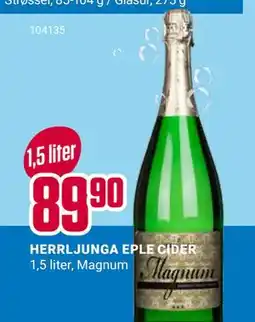 Europris HERRLJUNGA EPLE CIDER, NOK 89.9 tilbud