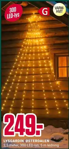 Europris LYSGARDIN ØSTERDALEN, NOK 249 tilbud