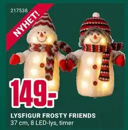 Europris LYSFIGUR FROSTY FRIENDS, NOK 149 tilbud