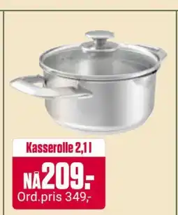 Europris Kasserolle 2,1 l, NOK 209 tilbud