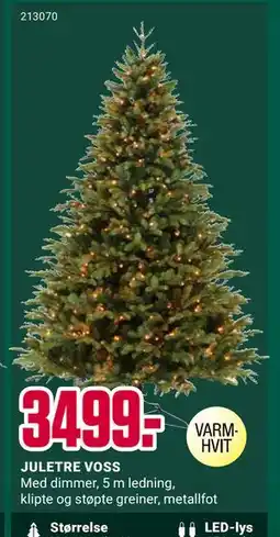 Europris JULETRE VOSS, NOK 3499 tilbud