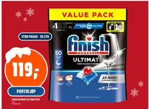 Coop Obs FINISH ULTIMATE 50 TABLETTER, NOK 119 tilbud